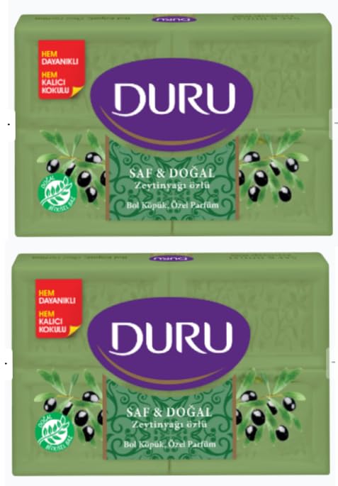Duruu Pure & Natural Olive Oil Soap (8 x 150 g) Total 1200g (42.3oz)