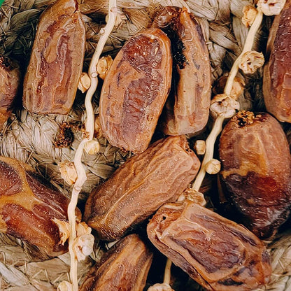 Branched Deglet Noor Dates | Tunisian-Algerian Premium Branched Deglet Noor Dates, 2 lb (907g)