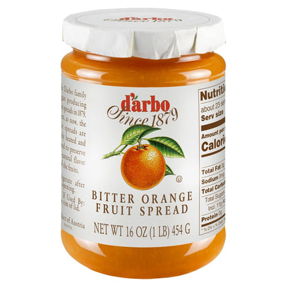 D'Arbo Bitter Orange Fruit Spread Marmalade Preserve 16 Oz. X 2 Jars